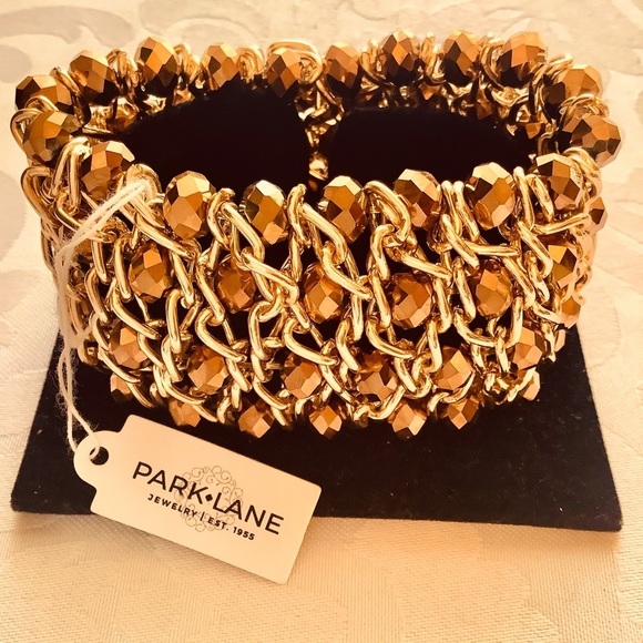 Park Lane “Gorgeous” Bracelet stretch, Topaz/Gold - Picture 2 of 8